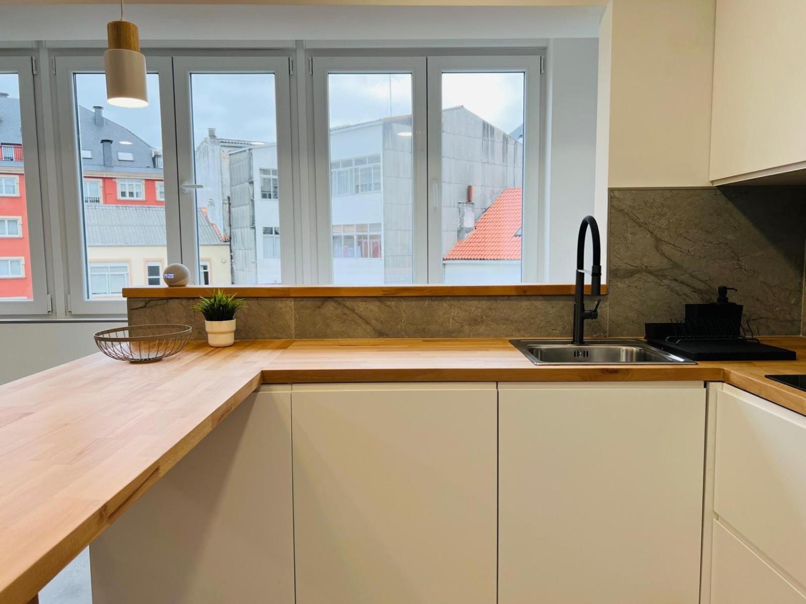 Apartamento En Ferrol Bagian luar foto